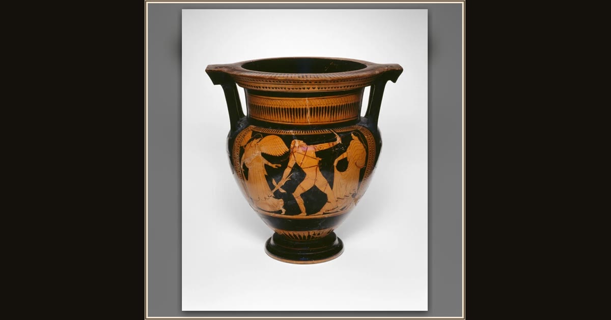 Column-Krater (Mixing Bowl) by Attributed to a Member of the Earlier Mannerist Group, Greek; Athens