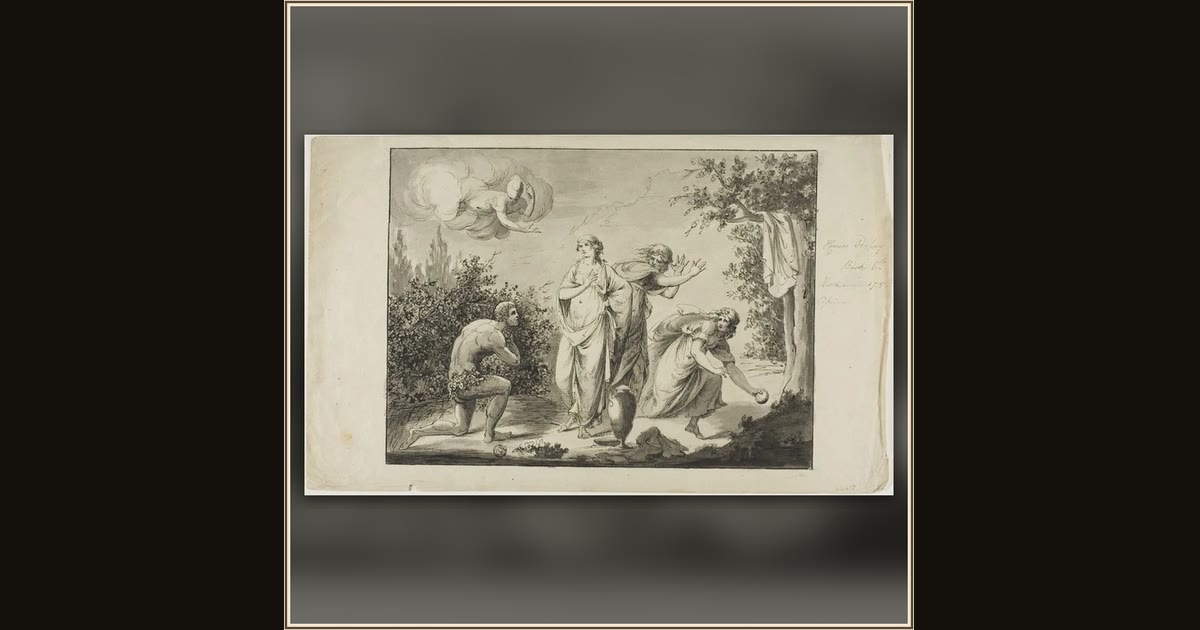 Ulysses and Nausicaa by Giovanni Battista Cipriani, Italian, 1727-1785