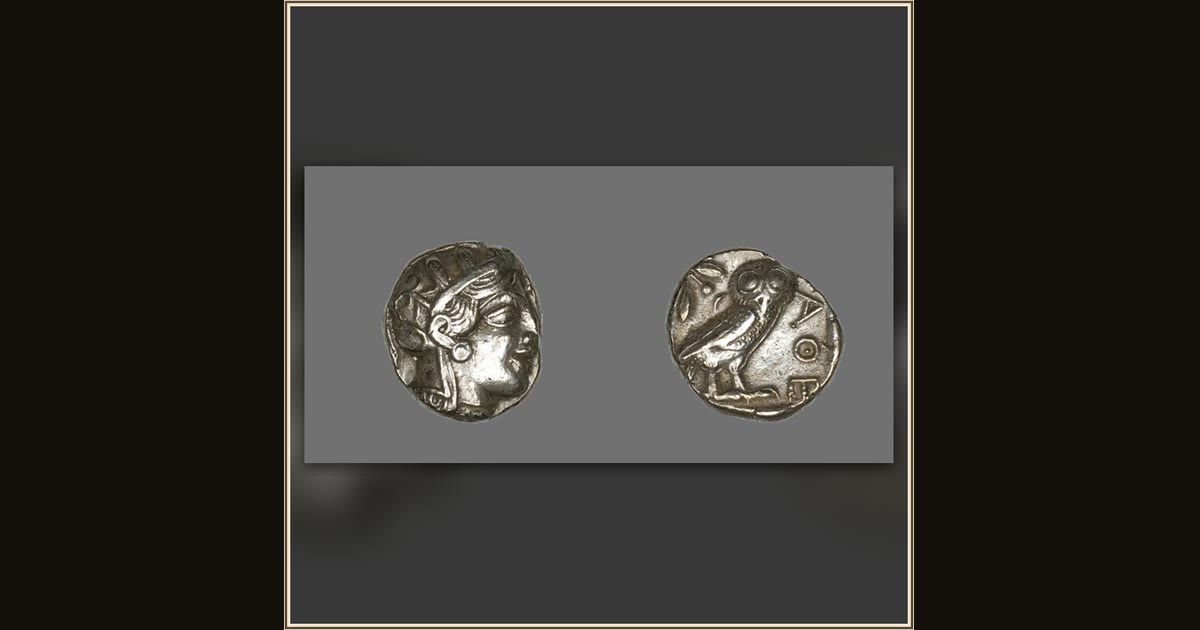 Tetradrachm (Coin) Depicting the Goddess Athena by Greek, minted in Athens