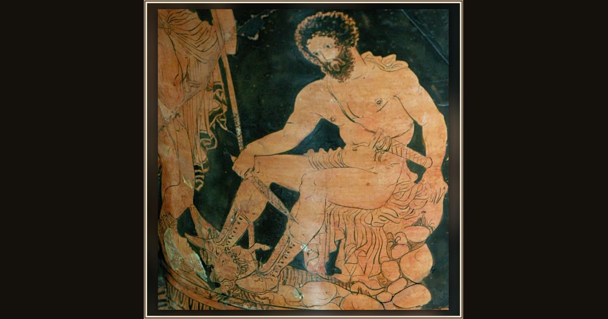 Odysseus Consulting the Shade of Tiresias by Dolon Painter, Lucanian Greek