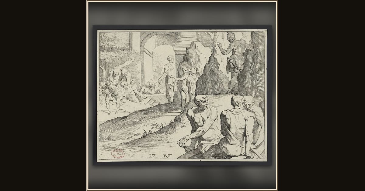 Ulysses among the Laestrygonians by Theodoor van Thulden, after Francesco Primaticcio