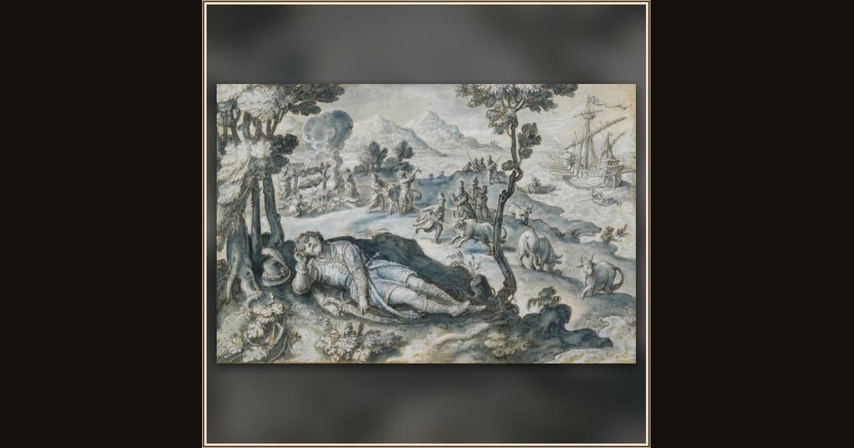 Ulysses and the Cattle of Helios by Johannes Stradanus