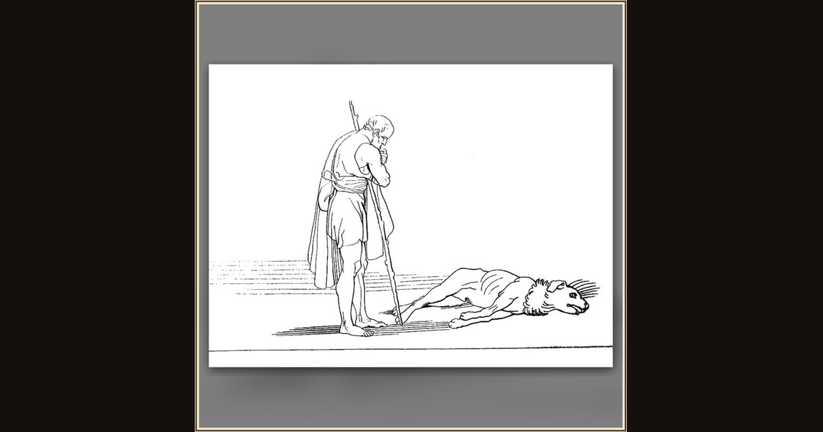 Ulysses and His Dog Argus (from The Odyssey of Homer) by After John Flaxman