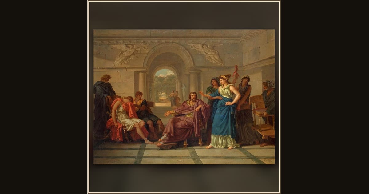 Helen Recognizing Telemachus by Jean-Jacques Lagrenée the Younger