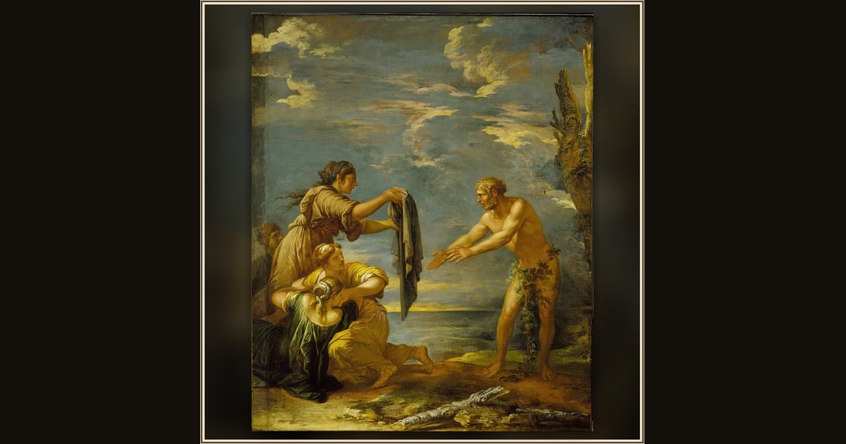 Odysseus and Nausicaa by Attributed to Salvator Rosa and studio