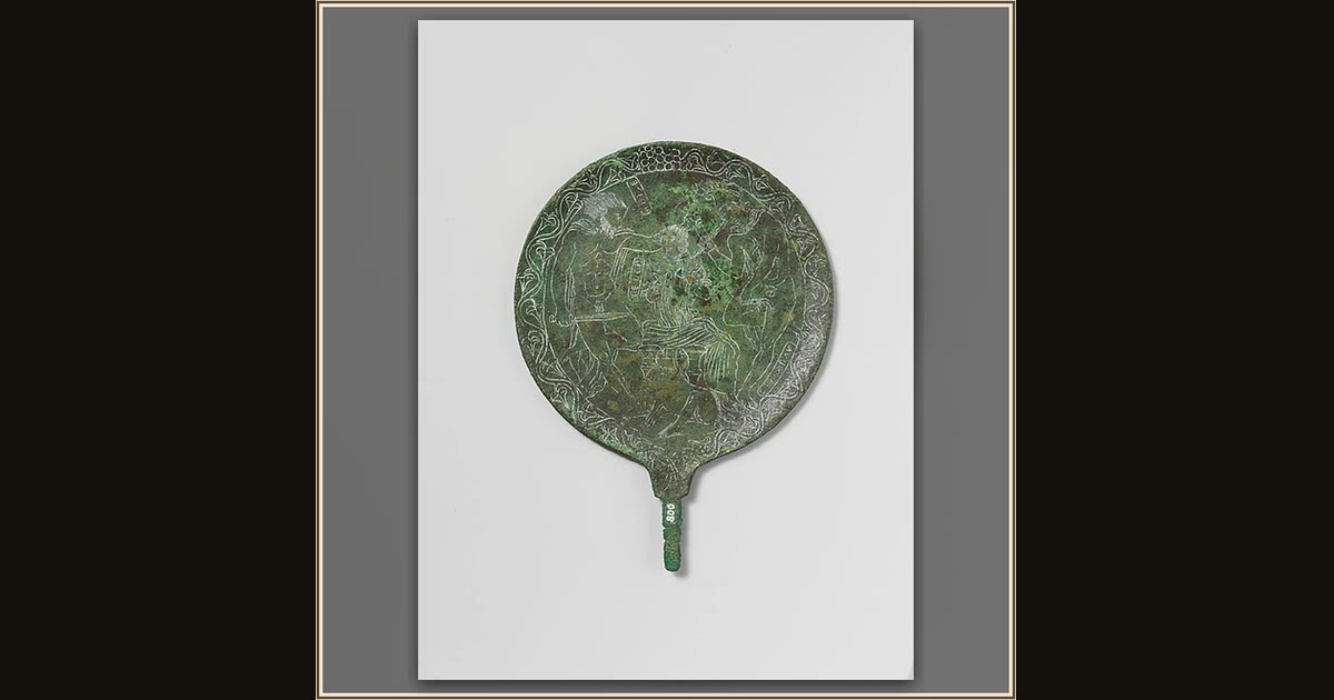 Bronze mirror by Unknown