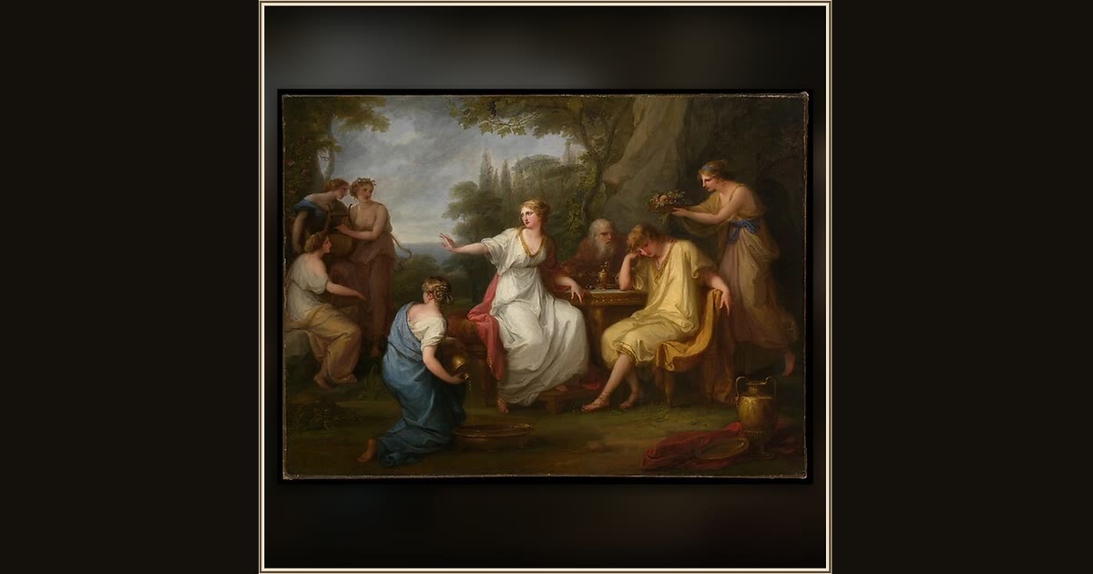 The Sorrow of Telemachus by Angelica Kauffmann