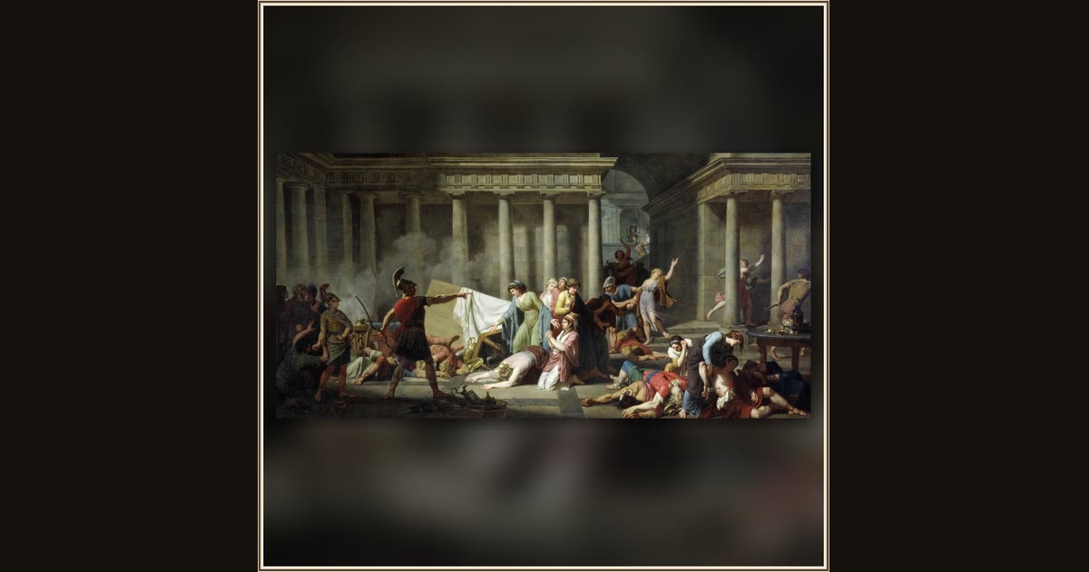 Ulysses, after Returning to His Palace and Slaying Penelope’s Suitors, Orders the Women to Remove the Bodies by Nicolas-André Monsiau