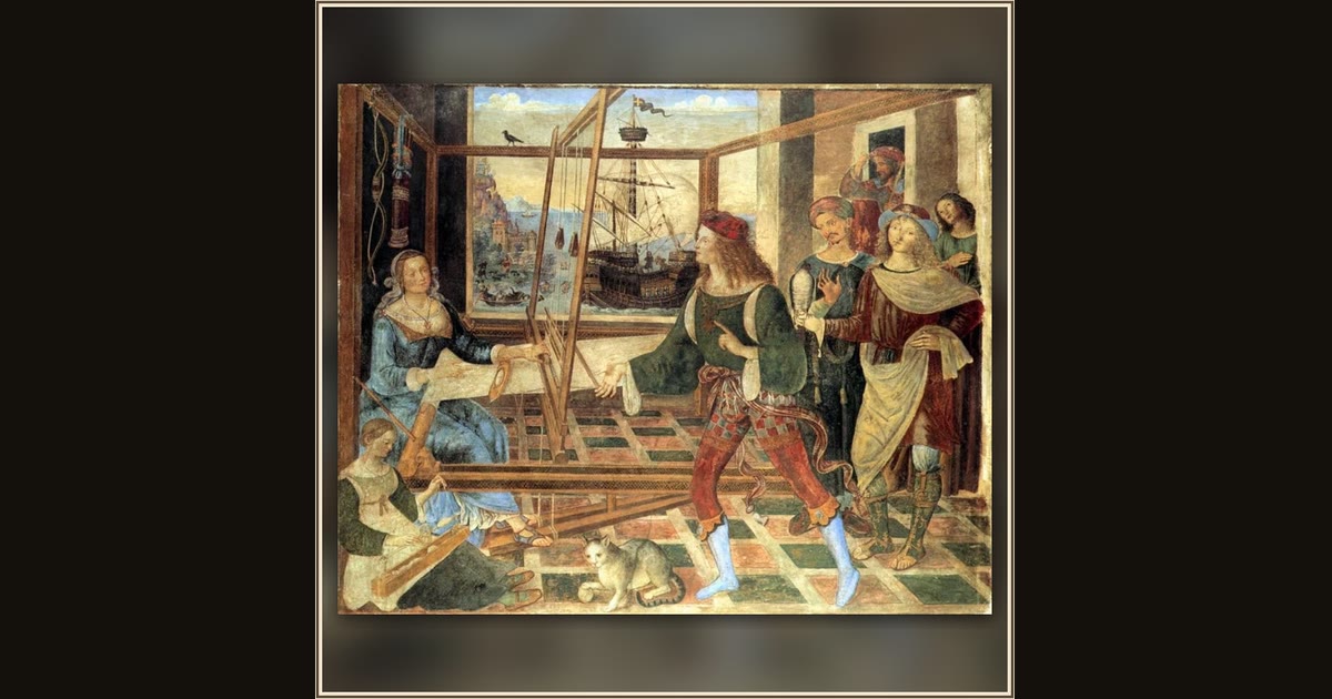 Penelope with the Suitors by Pinturicchio