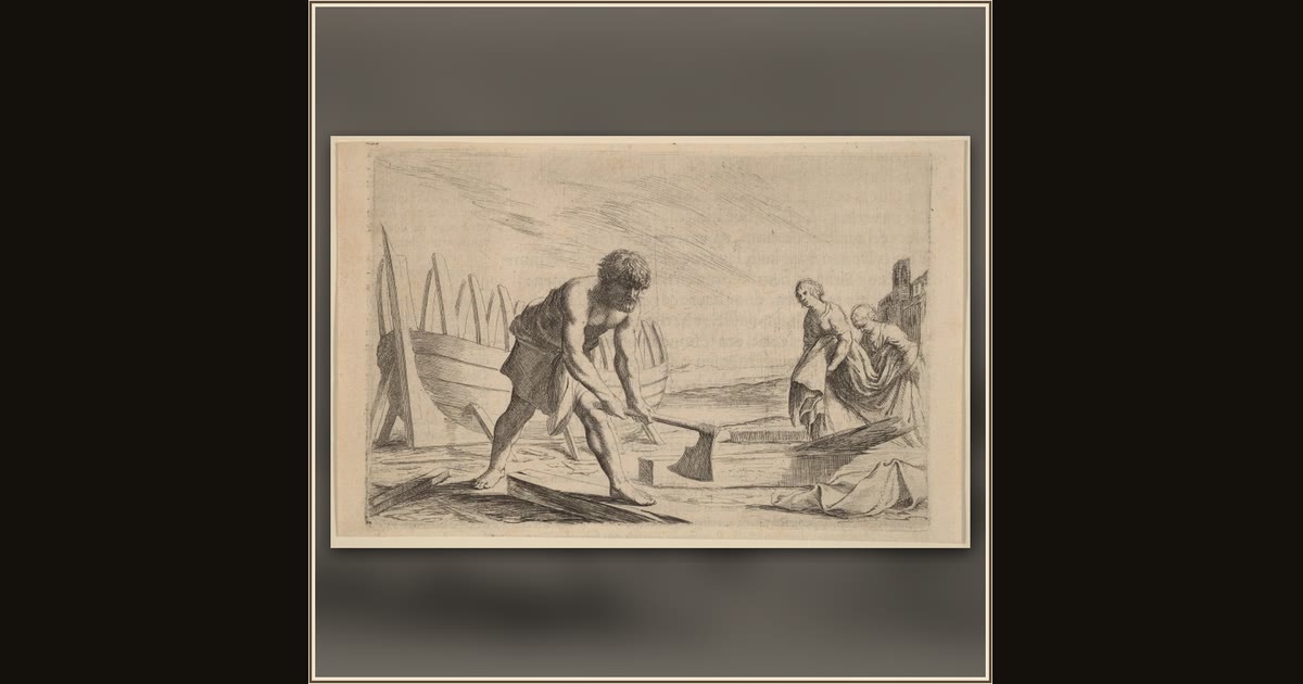 Ulysses on the Island of the Goddess Calypso by Willem Basse