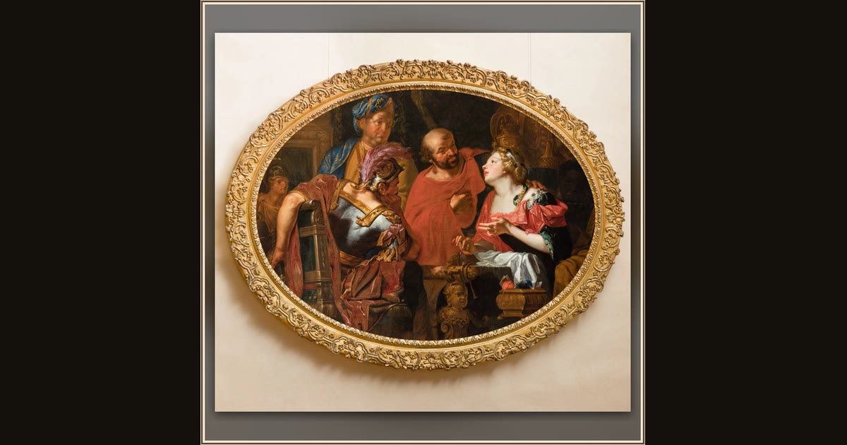 Penelope and Her Suitors by Johann Rudolf Byss
