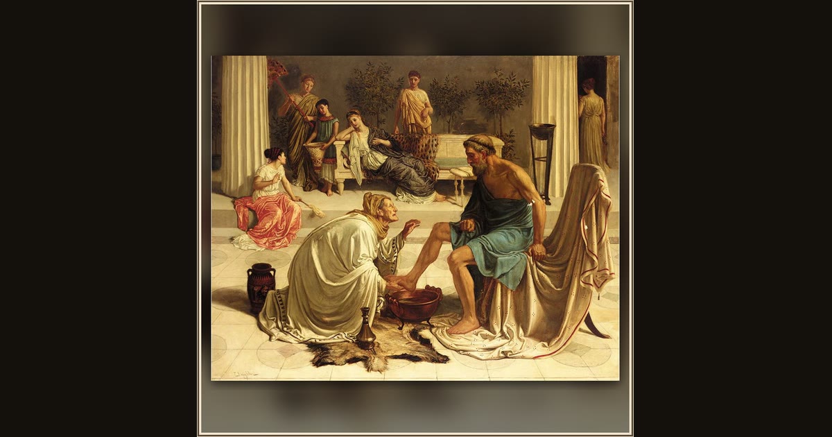 Eurycleia Recognizing Ulysses by Circle of Edward Poynter