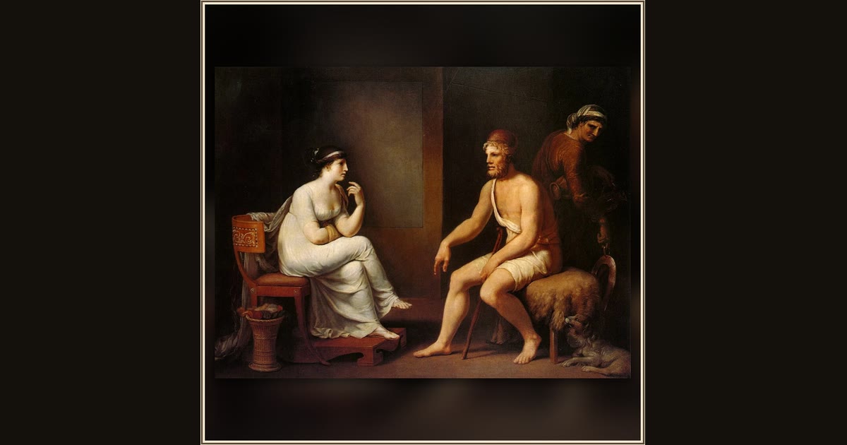 Odysseus and Penelope by Johann Heinrich Wilhelm Tischbein
