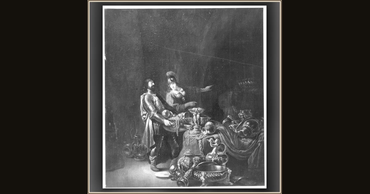 Odysseus and Athena Hiding the Trojan Spoils by Willem de Poorter