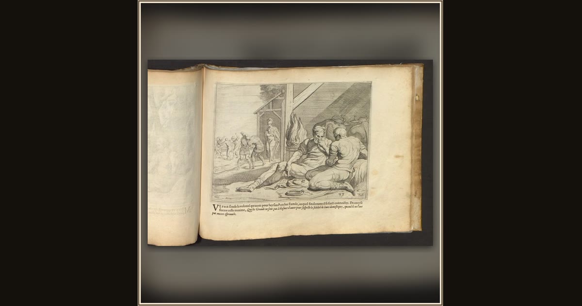 Odysseus with Eumaeus, His Swineherd by Theodoor van Thulden, after Primaticcio