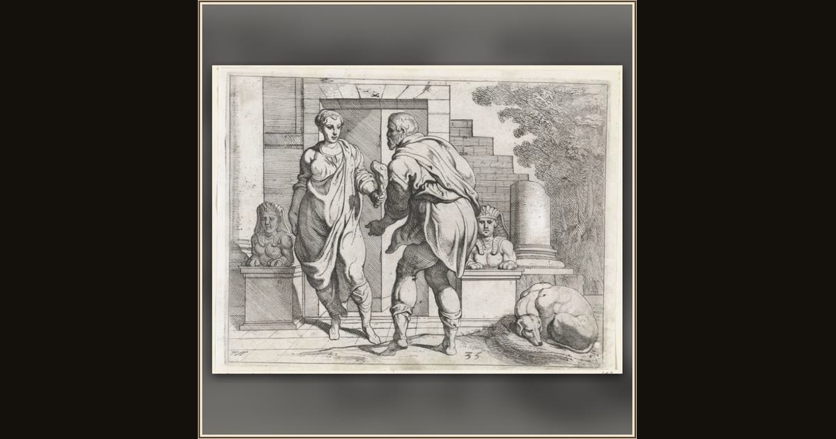 Odysseus Receives Alms from One of His Servants by Theodoor van Thulden, after Francesco Primaticcio