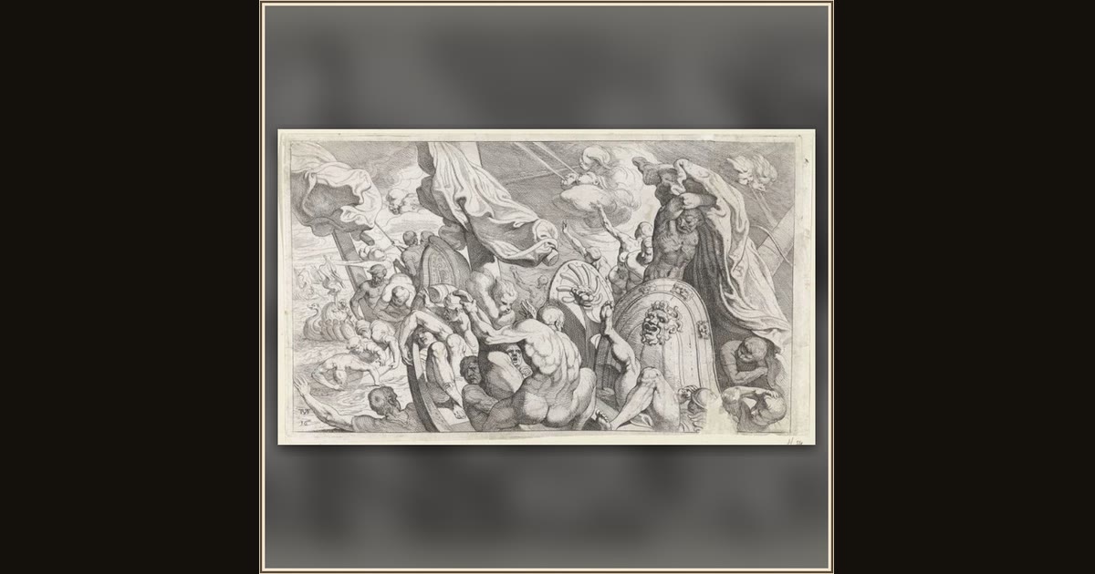 Odysseus's Companions Open the Bag of Winds by Theodoor van Thulden, after Francesco Primaticcio