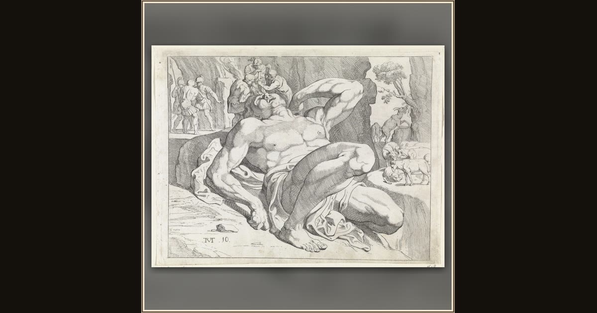 The Blinding of Polyphemus by Theodoor van Thulden, after Francesco Primaticcio