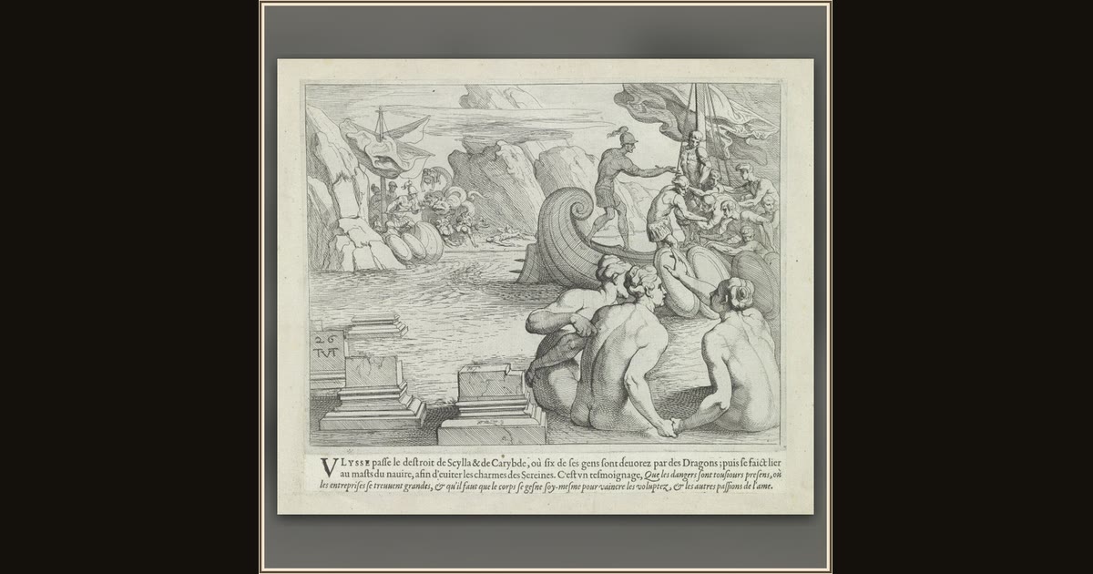 Odysseus and the Sirens by Theodoor van Thulden, after Francesco Primaticcio
