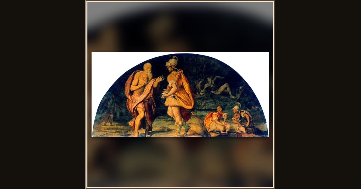Odysseus Questions the Seer Tiresias by Alessandro Allori