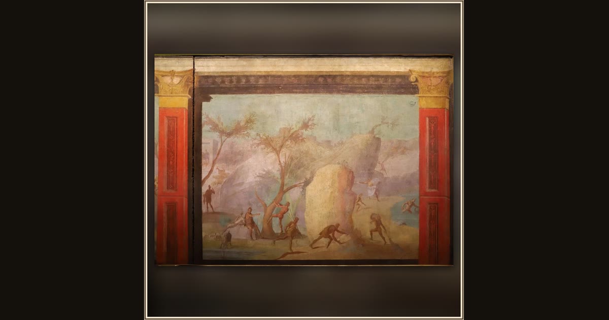 Odyssey Landscapes: The Laestrygonians Attack the Greeks by Roman, Late Republican