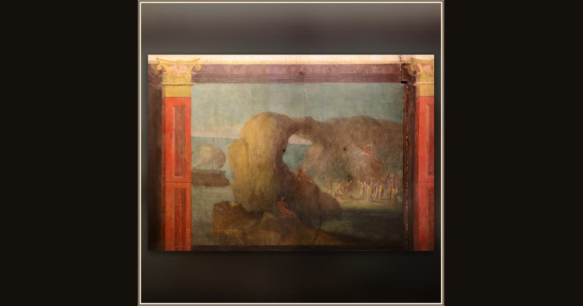 Odyssey Landscapes: Ulysses in the Underworld by Roman, Late Republican