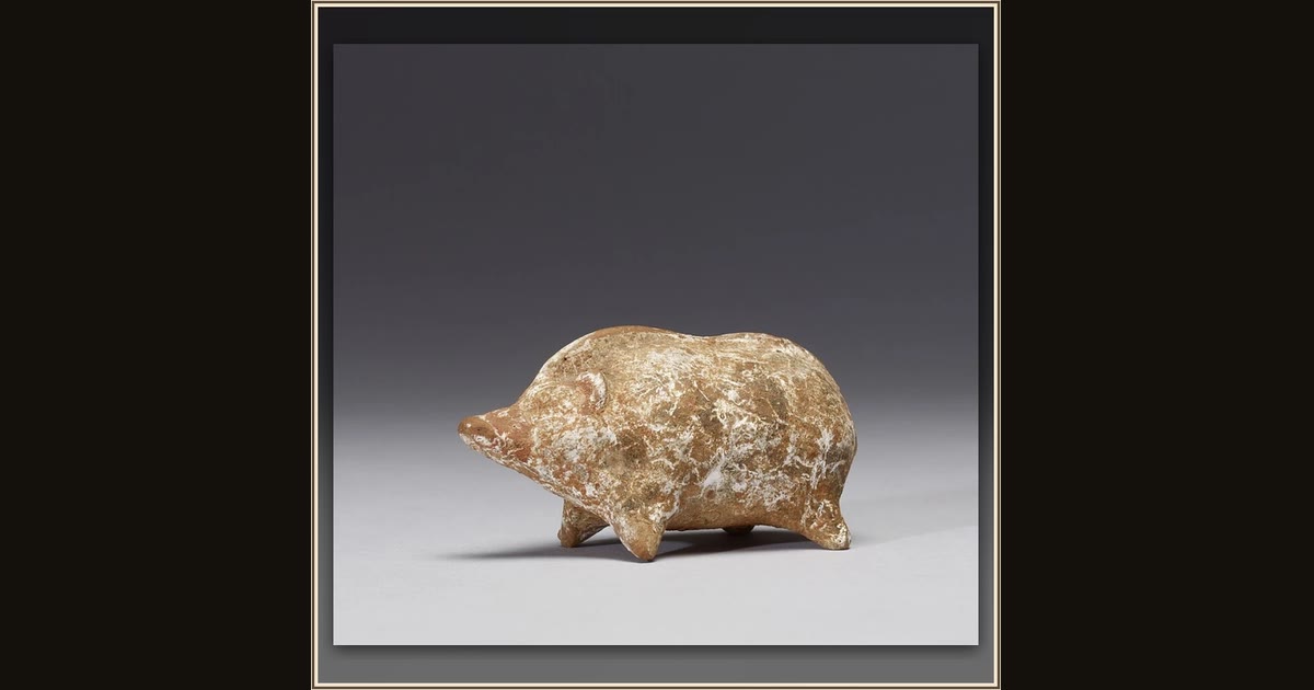 Pig Statuette by Boeotian Greek workshop (unknown maker)