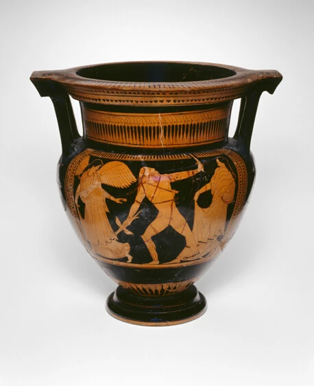 Column-Krater (Mixing Bowl) — Attributed to a Member of the Earlier Mannerist Group, Greek; Athens, The Art Institute of Chicago