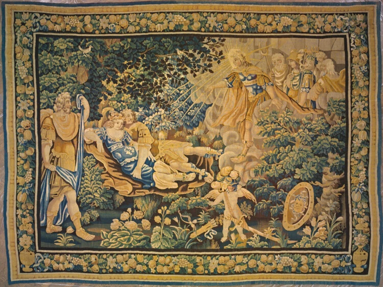 Apollo Exposing Mars and Venus to the Ridicule of the Olympians, from Ovid's Metamorphoses — France, possibly Aubusson, The Art Institute of Chicago