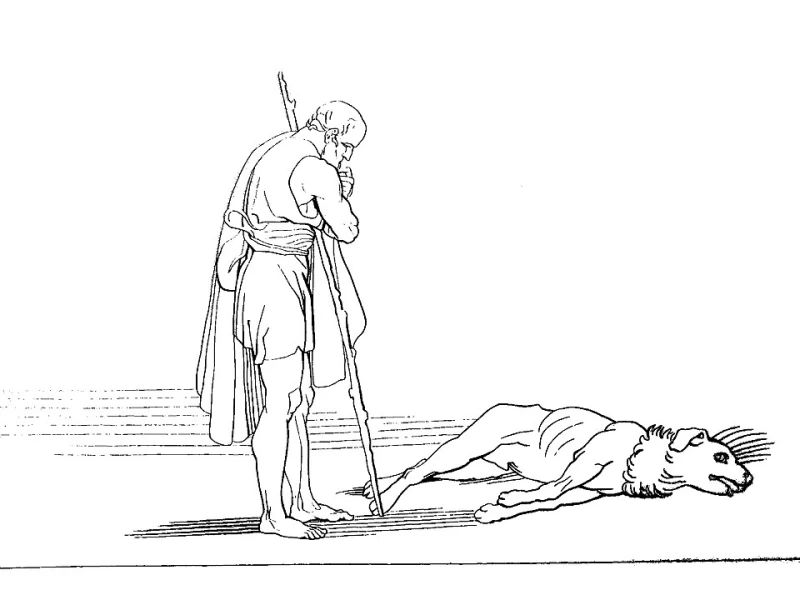 Ulysses and His Dog Argus (from The Odyssey of Homer) — After John Flaxman, The Metropolitan Museum of Art