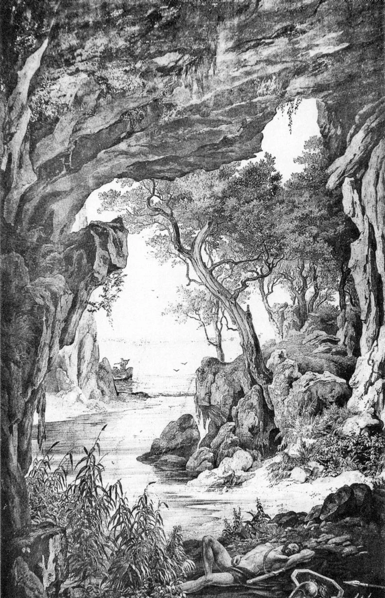 Arrival at Ithaca (Ankunft auf Ithaka) — Friedrich Preller the Elder, Römisches Haus, Leipzig