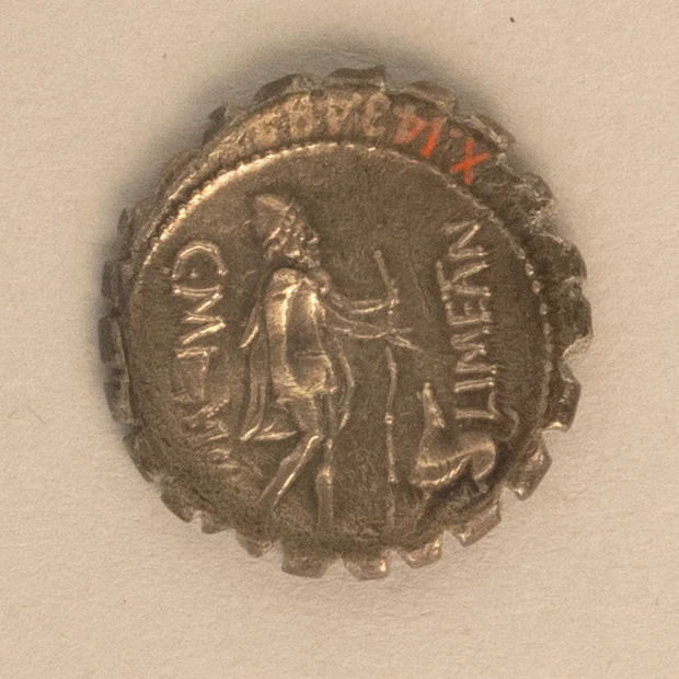 Silver denarius serratus of Mamilius Limetanus — Roman, The Metropolitan Museum of Art