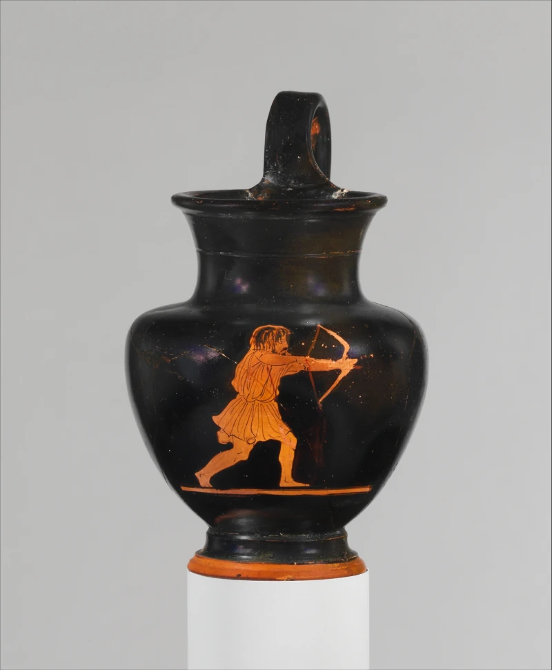 Terracotta oinochoe (jug) — Attributed to the Disney Painter, The Metropolitan Museum of Art
