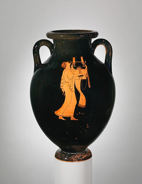 Terracotta amphora (jar) — Attributed to the Berlin Painter, The Metropolitan Museum of Art