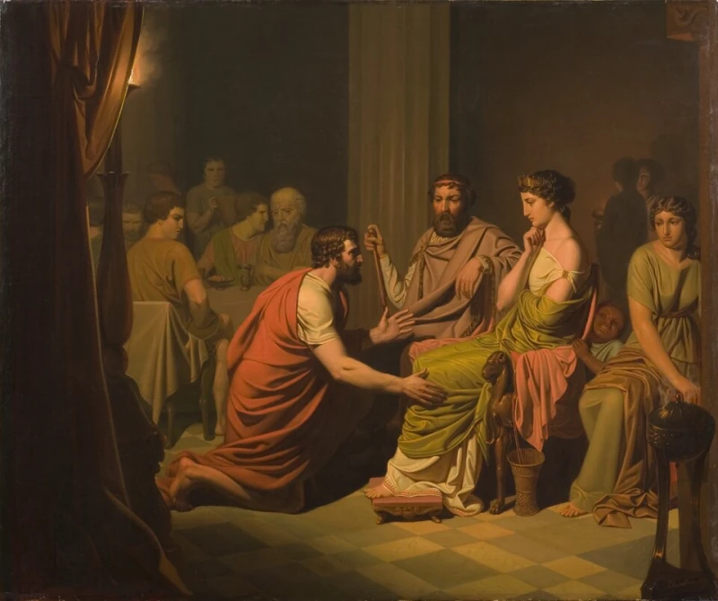 Odysseus before Alcinous, King of the Phaeacians — August Malmström, Nationalmuseum, Stockholm