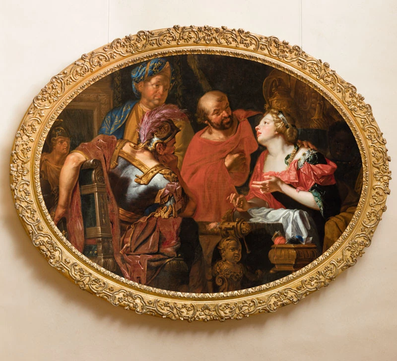 Penelope and Her Suitors — Johann Rudolf Byss, National Gallery Prague